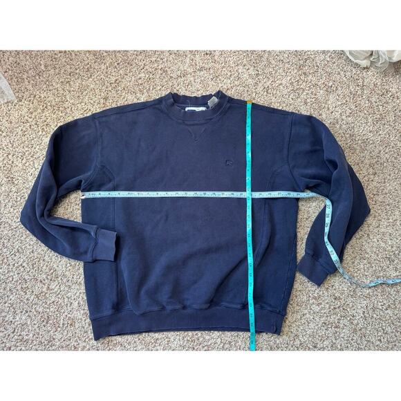 Vintage FILA Sweatshirt, Navy Blue, 80's/90's, Size LG Crew Neck; - Picture 4 of 10